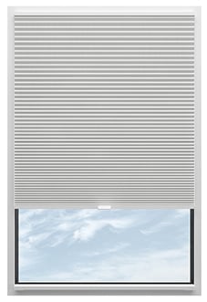 Halo, Snow White - Stick Fit Slim Honeycomb Blind